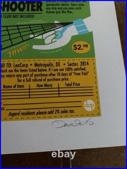 Signed Dave Perillo Treasure Chest of Fun Marvel DC Comics Book Ad LE Print