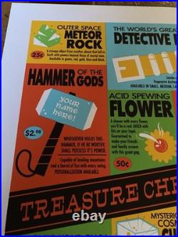 Signed Dave Perillo Treasure Chest of Fun Marvel DC Comics Book Ad LE Print