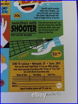 Signed Dave Perillo Treasure Chest of Fun Marvel DC Comics Book Ad LE Print