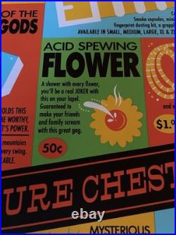 Signed Dave Perillo Treasure Chest of Fun Marvel DC Comics Book Ad LE Print