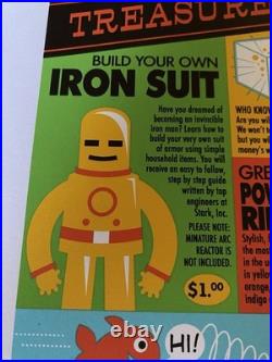 Signed Dave Perillo Treasure Chest of Fun Marvel DC Comics Book Ad LE Print