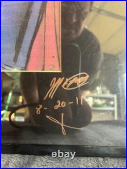 Signed Jeph LoebSpider-Man & Superman Poster Lot 2pc Marvel DC Comic Wall Art