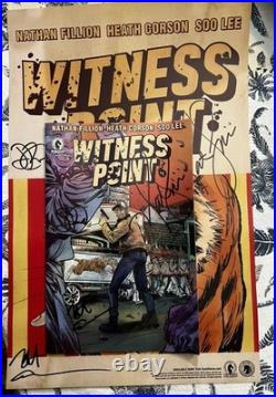 Signed NATHAN FILLION WITNESS POINT Poster And Comic Book SDCC 2026 EXCLUSIVE