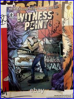 Signed NATHAN FILLION WITNESS POINT Poster And Comic Book SDCC 2026 EXCLUSIVE