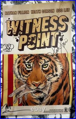 Signed NATHAN FILLION WITNESS POINT Poster And Comic Book SDCC 2026 EXCLUSIVE