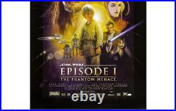 Signed Ray Park Autographed 1999 Star Wars With COA Phantom Menace 27x40 Poster