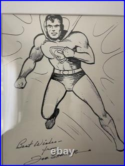 Signed Superman Joe Schuster Art Signed Superman Joe Schuster Art