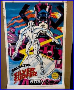 Silver Surfer & Galactus 1970 Poster By Jack Kirby