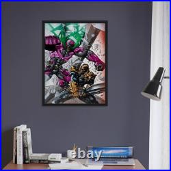 Simon Bisley Deathstroke Framed Canvas 24x36 Issue #5 Cover Art 2012