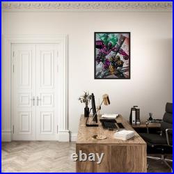 Simon Bisley Deathstroke Framed Canvas 24x36 Issue #5 Cover Art 2012