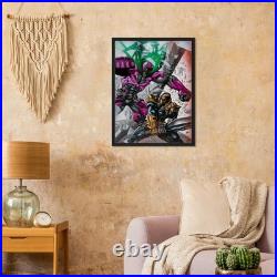 Simon Bisley Deathstroke Framed Canvas 24x36 Issue #5 Cover Art 2012