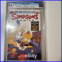 Simpsons Comics 1 1993 Bongo Includes PullOut Poster CGC 98 G3D