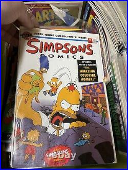 Simpsons Comics 1 Bongo Comics 1993 Direct Poster Included CGC Graded 9.6