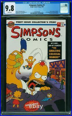 Simpsons Comics #1 CGC 9.8 Bongo 1993 Pull Out Poster! Key Book! M9 376 cm bin
