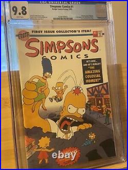 Simpsons Comics #1 CGC 9.8 Pull Out Poster Flip Book