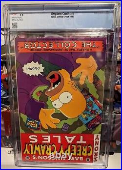 Simpsons Comics #1 CGC 9.8 White Pages 1993 Bongo Comics First Issue withPoster