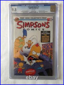 Simpsons Comics 1 CGC 9.8 White Pages Direct Edition Poster Included