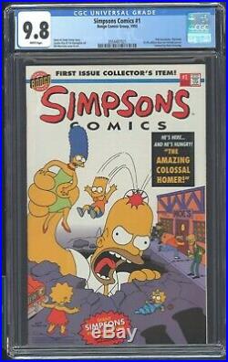 Simpsons Comics 1 Cgc 9.8 1993 Pull Out Poster Flip Book Bart Lisa Homer