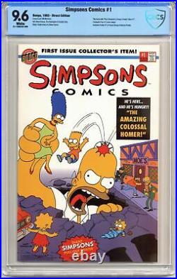 Simpsons Comics 1A Direct Poster Included CBCS 9.6 1993 21-1EAEE22-309