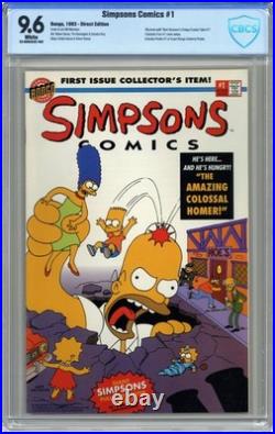 Simpsons Comics 1A Direct Poster Included CBCS 9.6 1993 22-0692A42-492