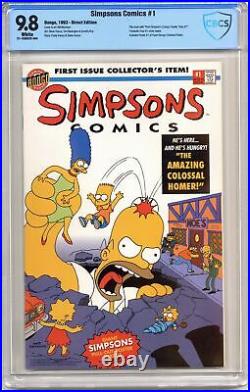 Simpsons Comics 1A Direct Poster Included CBCS 9.8 1993 21-1EAEE22-304