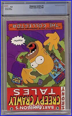 Simpsons Comics 1A Direct Poster Included CGC 9.2 1993 4029619008