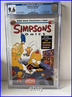 Simpsons Comics 1A Direct Poster Included CGC 9.6 1993