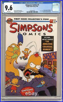 Simpsons Comics 1A Direct Poster Included CGC 9.6 1993 3794254016