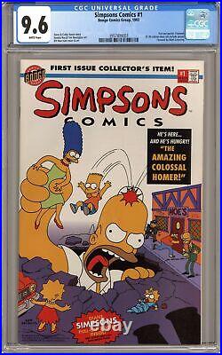 Simpsons Comics 1A Direct Poster Included CGC 9.6 1993 3957809003