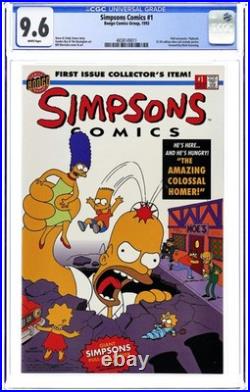 Simpsons Comics 1A Direct Poster Included CGC 9.6 1993 4658149011