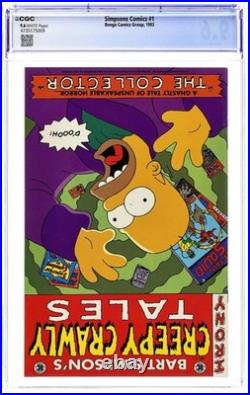 Simpsons Comics 1A Direct Poster Included CGC 9.6 1993 4735175009