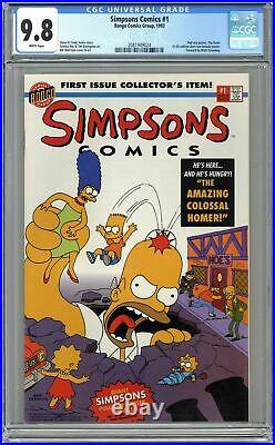 Simpsons Comics 1A Direct Poster Included CGC 9.8 1993 2081949024