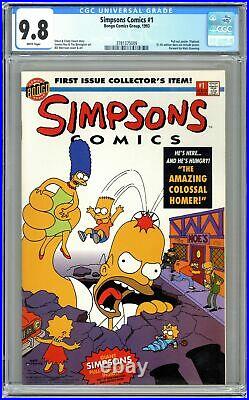Simpsons Comics 1A Direct Poster Included CGC 9.8 1993 3781375009