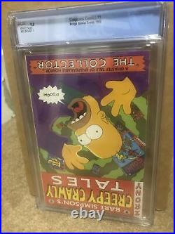 Simpsons Comics 1A Direct Poster Included CGC 9.8 1993 3823634011