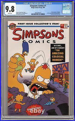 Simpsons Comics 1A Direct Poster Included CGC 9.8 1993 3836045015