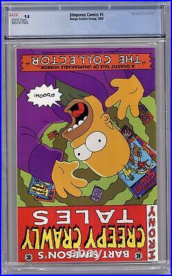 Simpsons Comics 1A Direct Poster Included CGC 9.8 1993 3857917005
