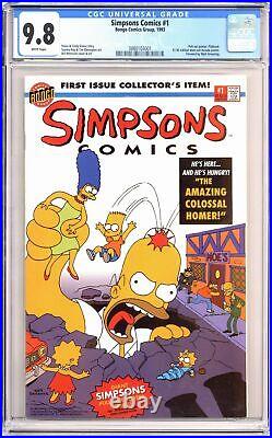 Simpsons Comics 1A Direct Poster Included CGC 9.8 1993 3880103001