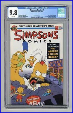 Simpsons Comics 1A Direct Variant Poster Included CGC 9.8 1993 1397036016