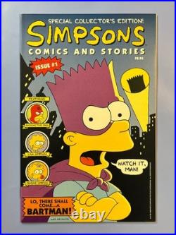 Simpsons Comics and Stories #1 withBartman Poster, Futurama #1 and Treehouse #5