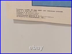 Space Soviet Original Poster READ BOOKS ABOUT PEOPLE WHO SOARED TO THE STARS