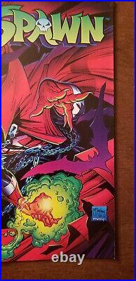 Spawn #1 1992 NEWSSTAND 1st Printing Printed in Canada Poster Todd McFarlane A