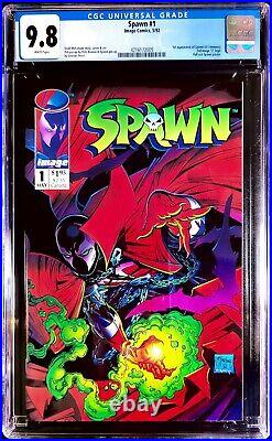 Spawn 1 1st Appearance Of Spawn (AI Simmons) 1992 CGC 9.8 with Pull-out Poster