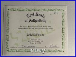 Spawn 1 CBCS 9.0 Verified DOUBLE Signed By McFarlane TWICE Cover & Poster Image