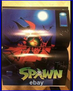 Spawn 1 CBCS 9.0 Verified DOUBLE Signed By McFarlane TWICE Cover & Poster Image