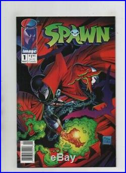Spawn #1 Newsstand Edition Variant With UPC Barcode & Poster (Grade 9.6/9.8)