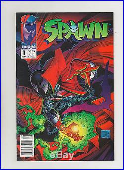 Spawn #1 Newsstand Edition With UPC Barcode & Poster VHTF! 1992 (Grade 9.6+)