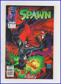 Spawn #1 Newsstand Edition With UPC Barcode & Poster VHTF! 1992 (Grade 9.6/9.8)