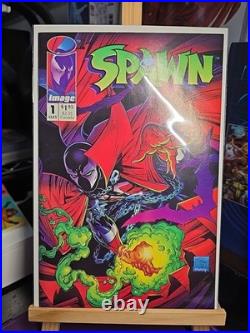 Spawn 1 Story & Cover & Art Todd Mcfarlane Rare Error Variant 1992 Mini Poster