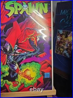 Spawn 1 Story & Cover & Art Todd Mcfarlane Rare Error Variant 1992 Mini Poster