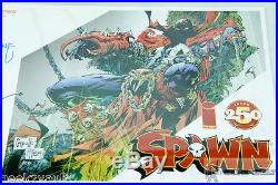 Spawn #250 Amazing Arizona Comic Exclusive Poster Signed by Mcfarlane & Capullo
